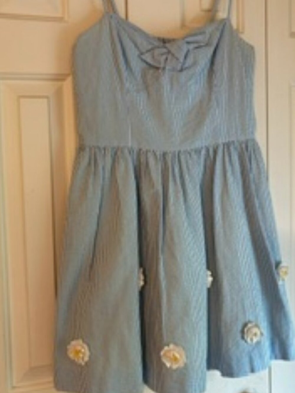 Lilly Pulitzer blue seersucker dress size 10